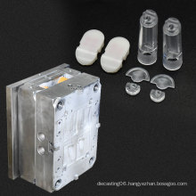 Customized oem clear plastic molding transparent circle parts for injection moulding